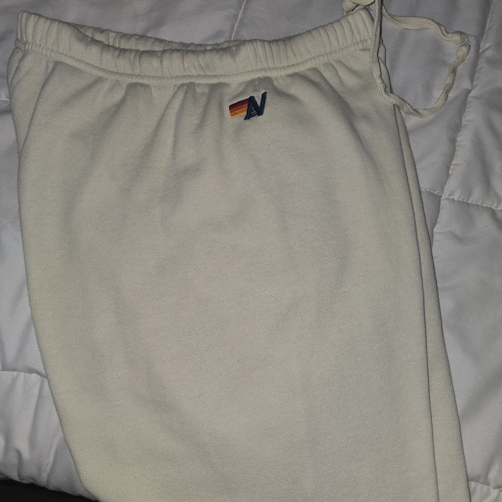 Aviator Nation Cream Jogger Pants - Picture 3 of 6
